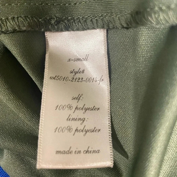 Alya Olive green Navy romper size XS - Picture 8 of 9